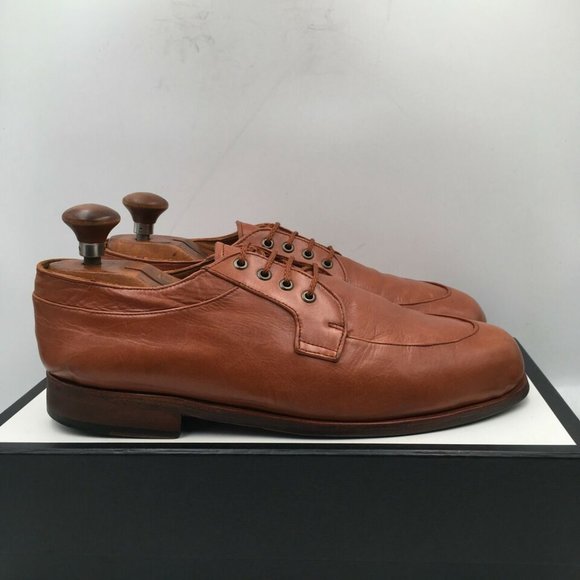 Rubaiyat by Martin Stieglitz Brown Leather Oxford Dress Shoes Men's Size 10 US - Picture 2 of 12